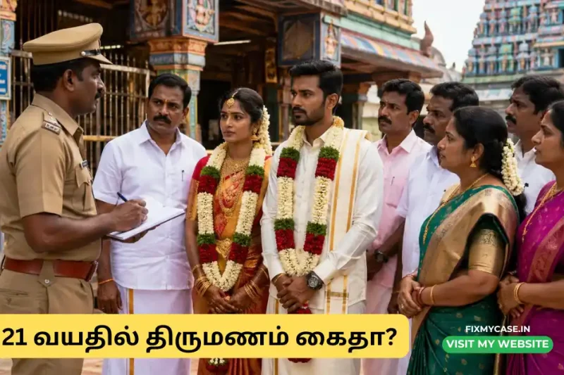 இந்தியாவில் 21 வயதுக்குட்பட்ட ஆண் திருமணம் செய்து கொள்ளலாமா?
